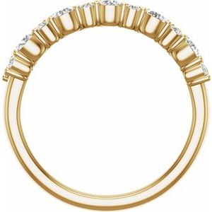 14K Yellow 1 1/6 CTW Lab-Grown Diamond Anniversary Band
