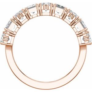 14K Rose 3 CTW Lab-Grown Diamond Anniversary Band