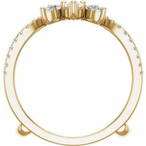 14K Yellow 1 1/8 CTW Lab-Grown Diamond Ring Guard