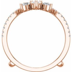 14K Rose 1 1/8 CTW Lab-Grown Diamond Ring Guard
