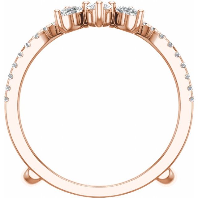 14K Rose 1 1/8 CTW Lab-Grown Diamond Ring Guard