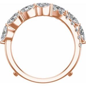 14K Rose 1 1/2 CTW Lab-Grown Diamond Ring Guard