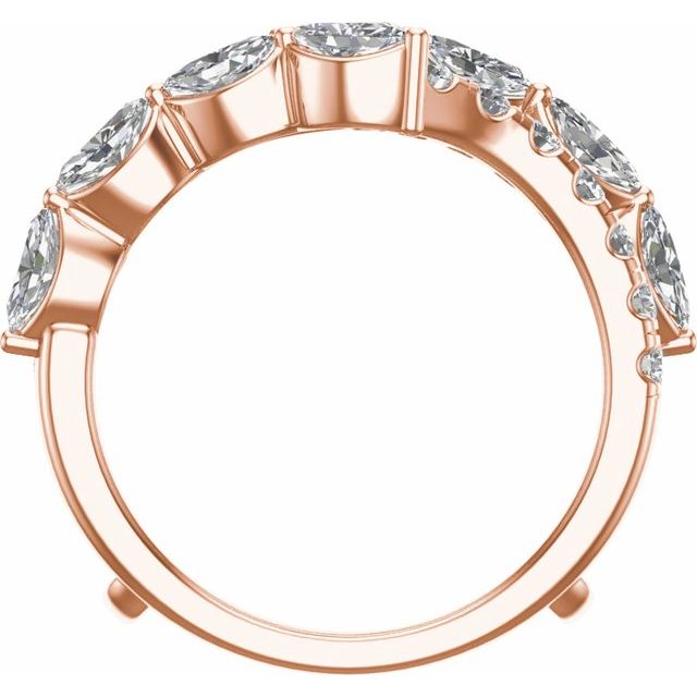 14K Rose 1 1/2 CTW Lab-Grown Diamond Ring Guard