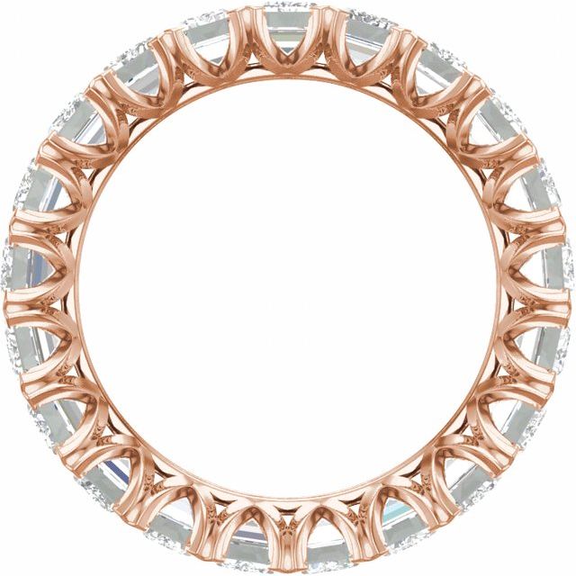 14K Rose 5 7/8 CTW Lab-Grown Diamond Eternity Band