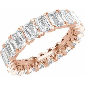 14K Rose 5 5/8 CTW Lab-Grown Diamond Eternity Band