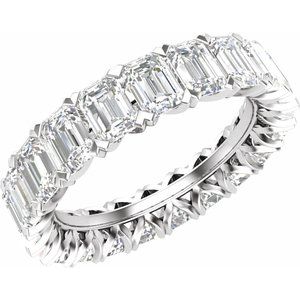 14K White 5 5/8 CTW Lab-Grown Diamond Eternity Band