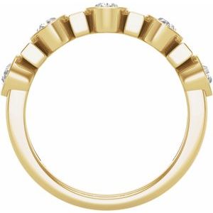 14K Yellow 1 1/4 CTW Lab-Grown Diamond Anniversary Band