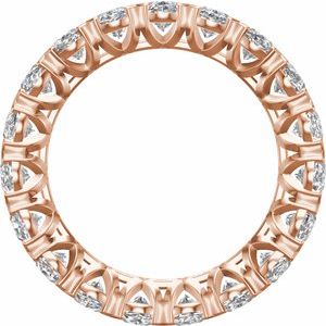 14K Rose 5 CTW Lab-Grown Diamond Eternity Band