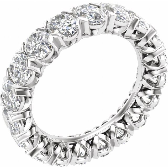 14K White 4 3/4 CTW Lab-Grown Diamond Eternity Band