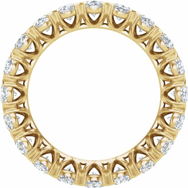 14K Yellow 5 CTW Lab-Grown Diamond Eternity Band