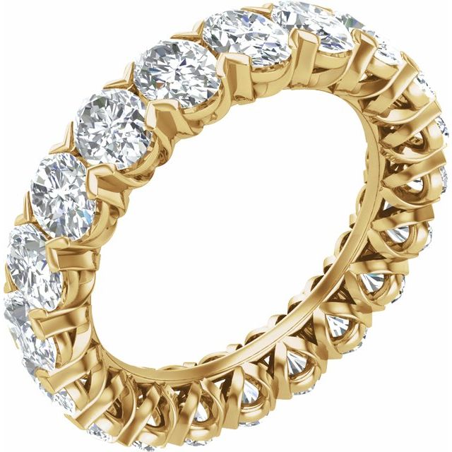 14K Yellow 5 CTW Lab-Grown Diamond Eternity Band