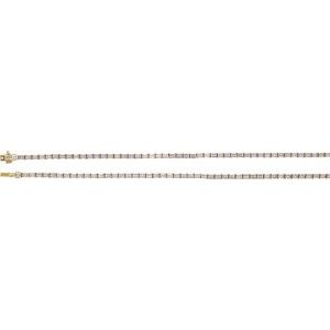 14K Yellow 11 3/4 CTW Lab-Grown Diamond Line 16" Necklace