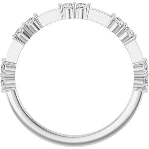 Platinum 1/4 CTW Lab-Grown Diamond Anniversary Band
