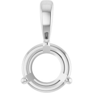 Sterling Silver 1 CT Lab-Grown Diamond Pendant