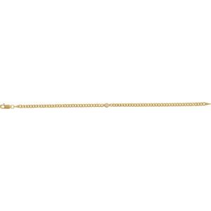 14K Yellow 1/5 CT Lab-Grown Diamond Link 7" Bracelet