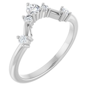 Platinum 1/5 CTW Lab-Grown Diamond Anniversary Band