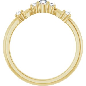 14K Yellow 1/4 CTW Lab-Grown Diamond Anniversary Band