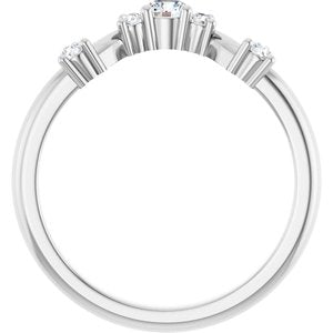 Platinum 1/4 CTW Lab-Grown Diamond Anniversary Band