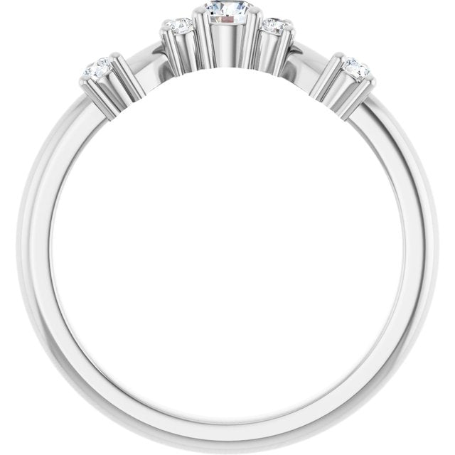 Platinum 1/4 CTW Lab-Grown Diamond Anniversary Band