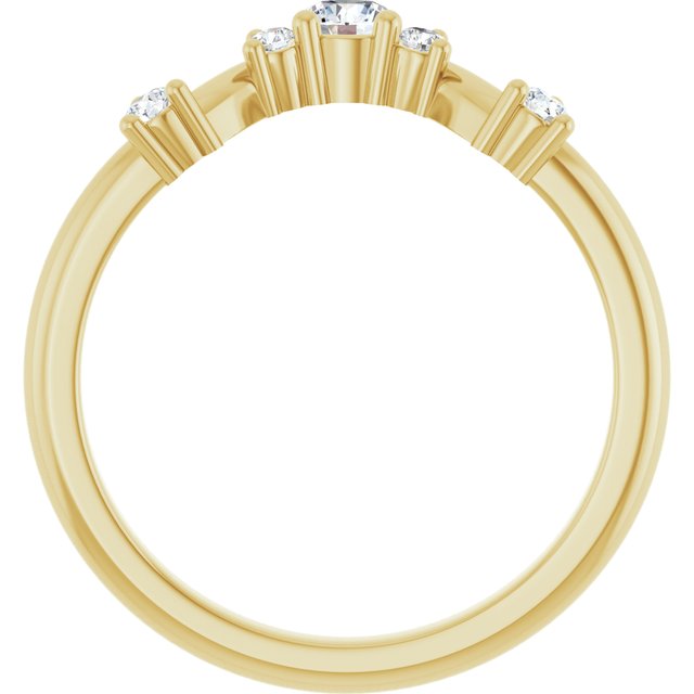 14K Yellow 1/4 CTW Lab-Grown Diamond Anniversary Band