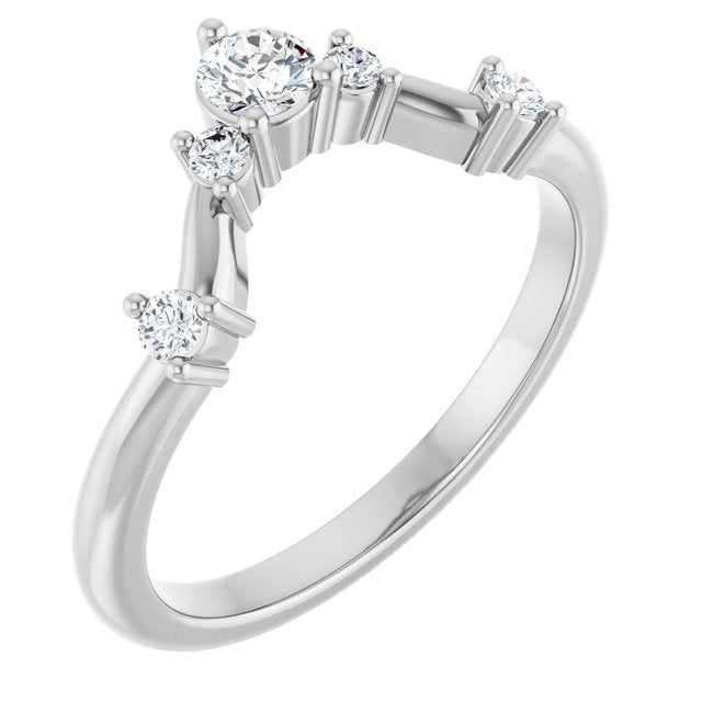 Platinum 1/4 CTW Lab-Grown Diamond Anniversary Band