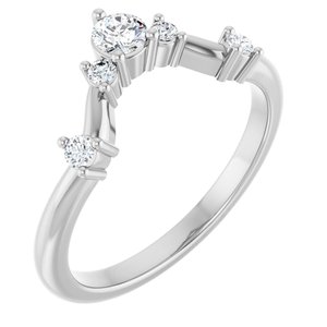14K White 1/4 CTW Lab-Grown Diamond Anniversary Band