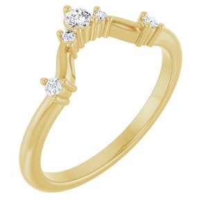 14K Yellow 1/8 CTW Lab-Grown Diamond Anniversary Band