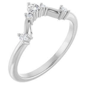 Platinum 1/8 CTW Lab-Grown Diamond Anniversary Band
