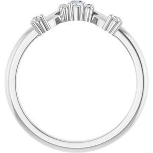 14K White 1/8 CTW Lab-Grown Diamond Anniversary Band