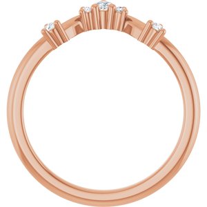 14K Rose 1/6 CTW Lab-Grown Diamond Anniversary Band