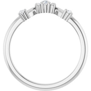 Platinum 1/6 CTW Lab-Grown Diamond Anniversary Band