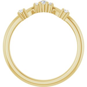 14K Yellow 1/6 CTW Lab-Grown Diamond Anniversary Band
