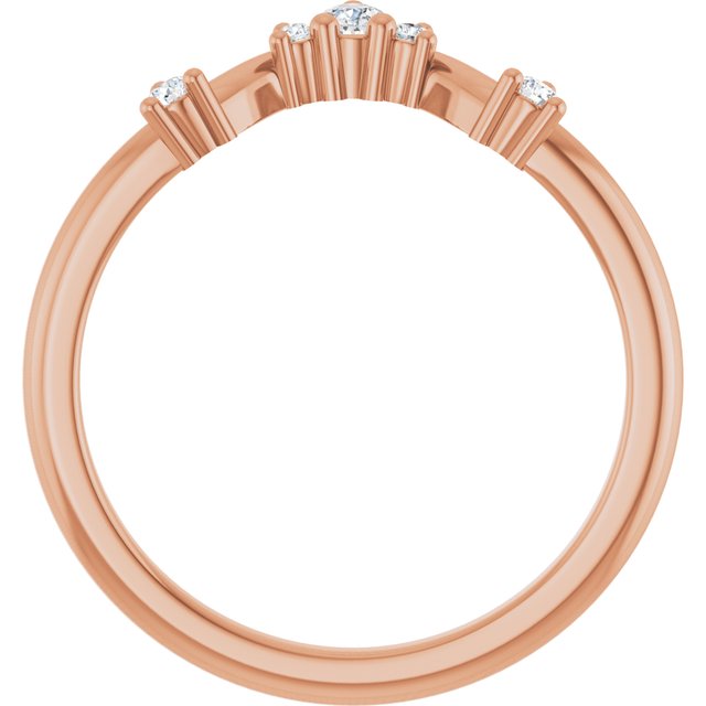 14K Rose 1/6 CTW Lab-Grown Diamond Anniversary Band