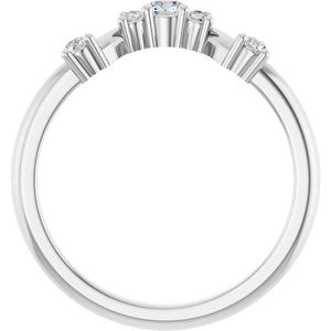 Platinum 1/5 CTW Lab-Grown Diamond Anniversary Band