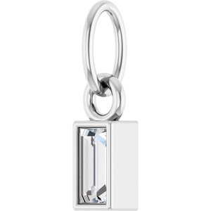 Platinum 1/10 CT Lab-Grown Diamond Bezel-Set Pendant