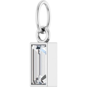 Platinum 3/8 CT Lab-Grown Diamond Bezel-Set Pendant