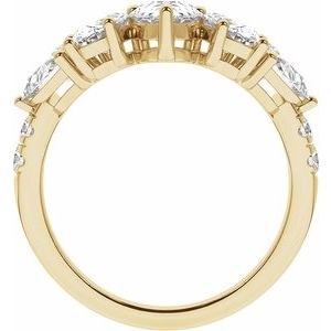 14K Yellow 2 CTW Lab-Grown Diamond Contour Band