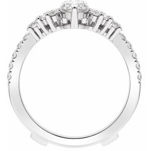 Platinum 2 CTW Lab-Grown Diamond Ring Guard