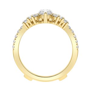 14K Yellow 2 CTW Lab-Grown Diamond Ring Guard