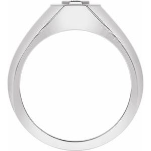 14K White 1/5 CTW Lab-Grown Diamond Band
