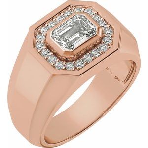 14K Rose 1 1/4 CTW Lab-Grown Diamond Band