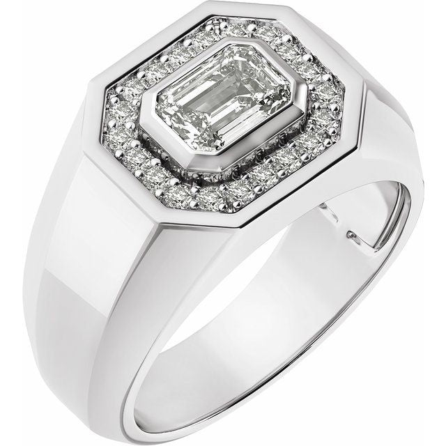 Platinum 1 1/4 CTW Lab-Grown Diamond Band