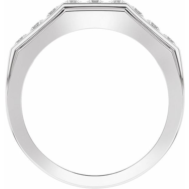 Platinum 1/2 CTW Lab-Grown Diamond Band