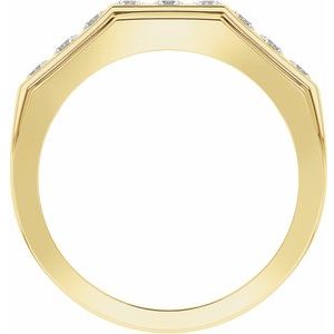 14K Yellow 1/2 CTW Lab-Grown Diamond Band
