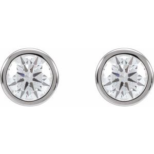 14K White 3/4 CTW Lab-Grown Diamond Cocktail-Style Earrings
