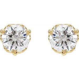 Round 1/3 CTW Lab-Grown Diamond Infinity-Inspired Earrings