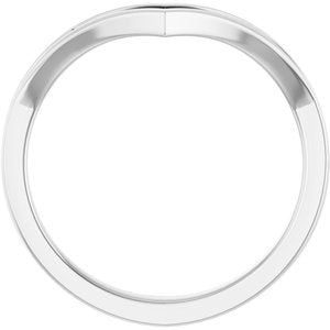 Platinum 1/5 CTW Lab-Grown Diamond Contour Band