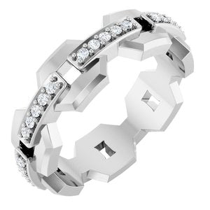 Platinum 1/5 CTW Lab-Grown Diamond Band