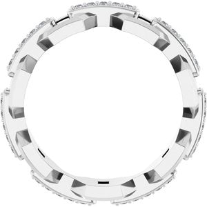 Platinum 1/5 CTW Lab-Grown Diamond Band