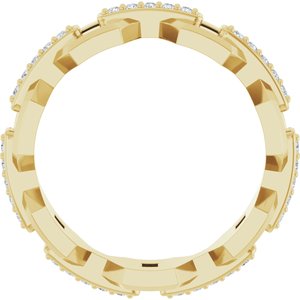 14K Yellow 1/5 CTW Lab-Grown Diamond Band